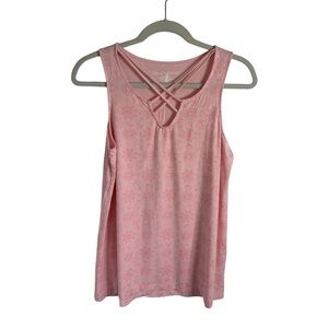 Disney Cruise Line Pink Nautical Print Sleeveless Tank Top Women’s Sz Small NWT